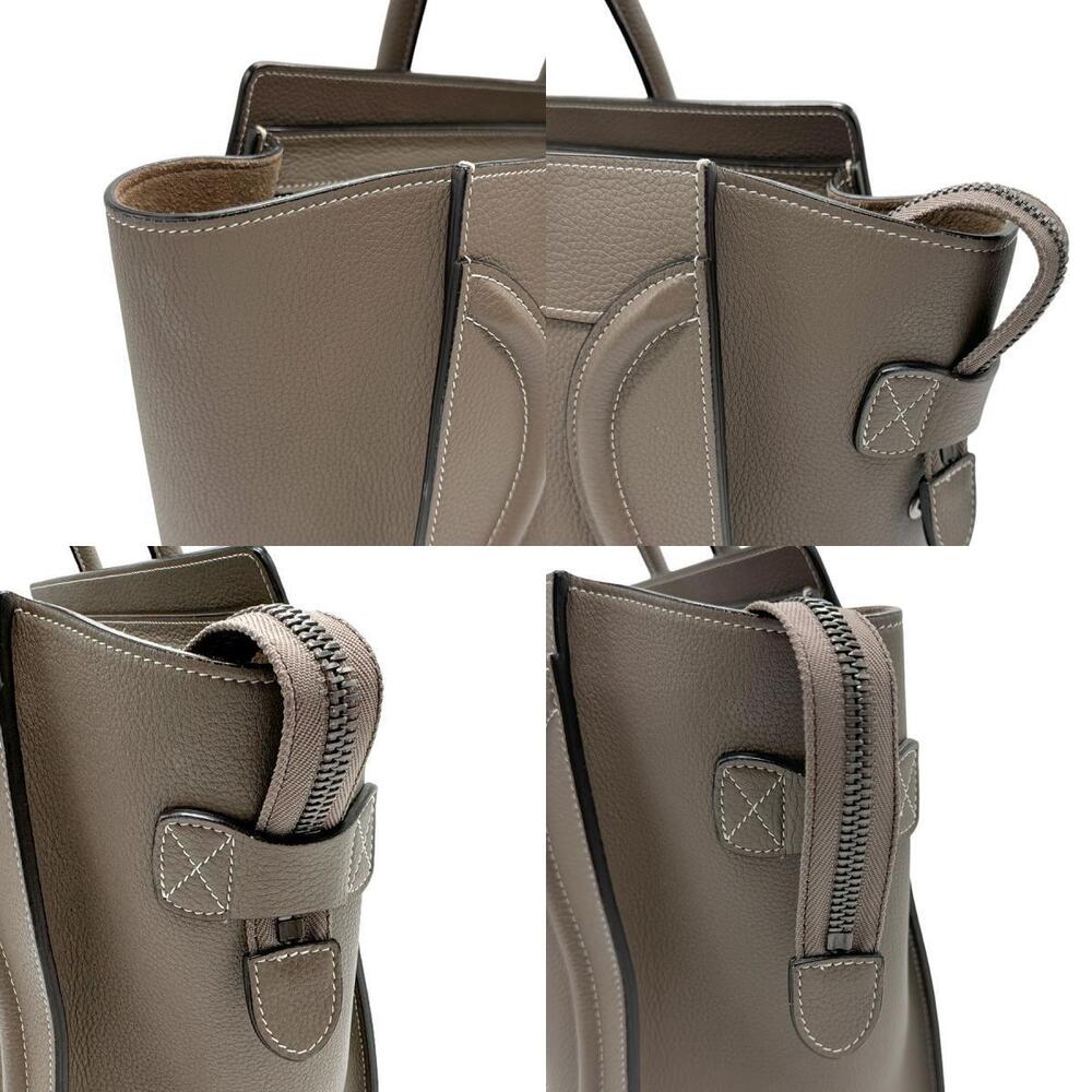 Celine Handbag Shopper Greige Leather - Picture 3 of 4